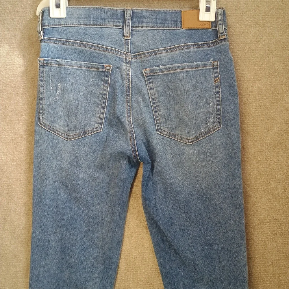Aeropostale Women's Sz 2 High Rise Jegging Denim Stretch Skinny Jeans 25x28 Aero